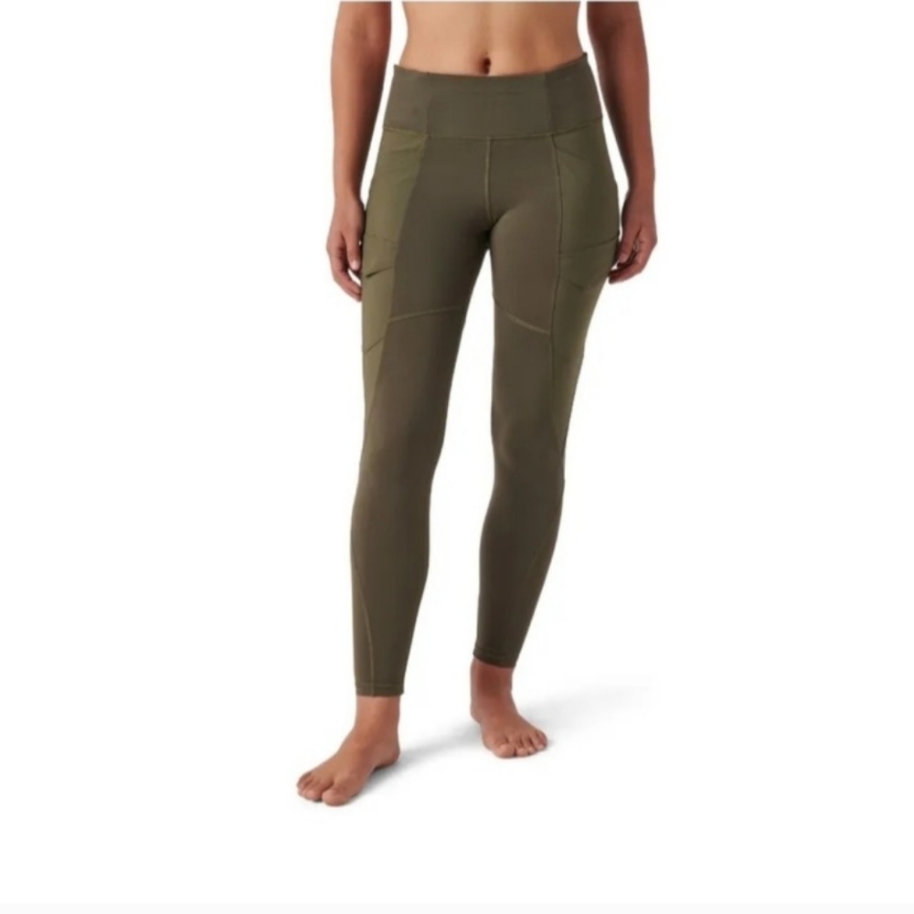NWOT 5.11 Tactical Brand green leggings with pockets